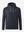 Front 3D view of trendy print fleece hoodies, clean silhouette in modern navy flowerlet design