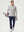 Vertical Stripes Ribbed Knit Hoodies Sweatshirt