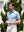 Stylish Full Print Contrast Collared Golf Polo Shirts