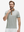 Front upper body shot of model wearing hexagon grid stylish full print contrast collared golf polo shirts