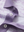 Detail view of collar on violet frost flowers stylish full print contrast collared golf polo shirts