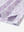 Detail view of hem on violet frost flowers stylish full print contrast collared golf polo shirts