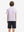 Back upper view of Stylish print boys polo shirts with clean lines and white pizza tone