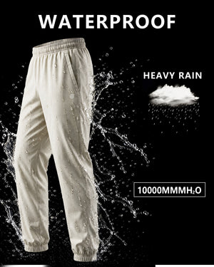 Lightweight Waterproof Rain Pants with Zipper Pockets